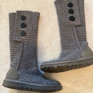 UGG Grey Sweater Boots Size 7
